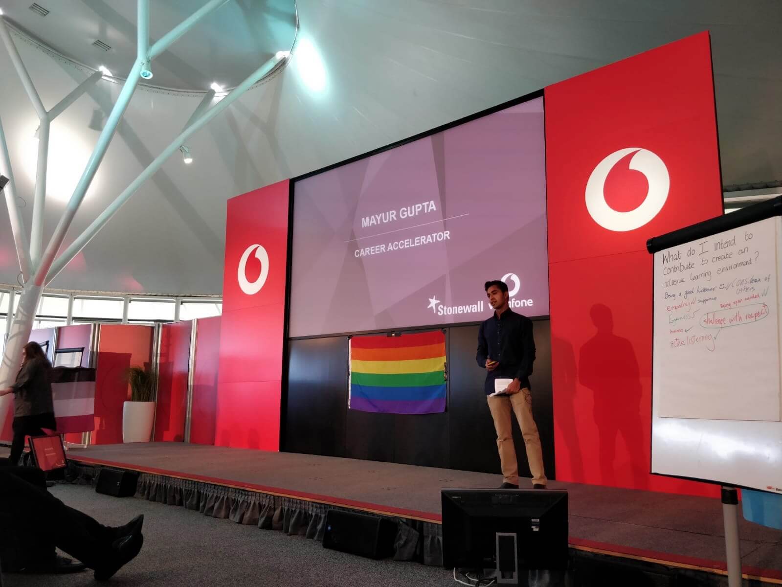 Mayur presenting at Vodafone